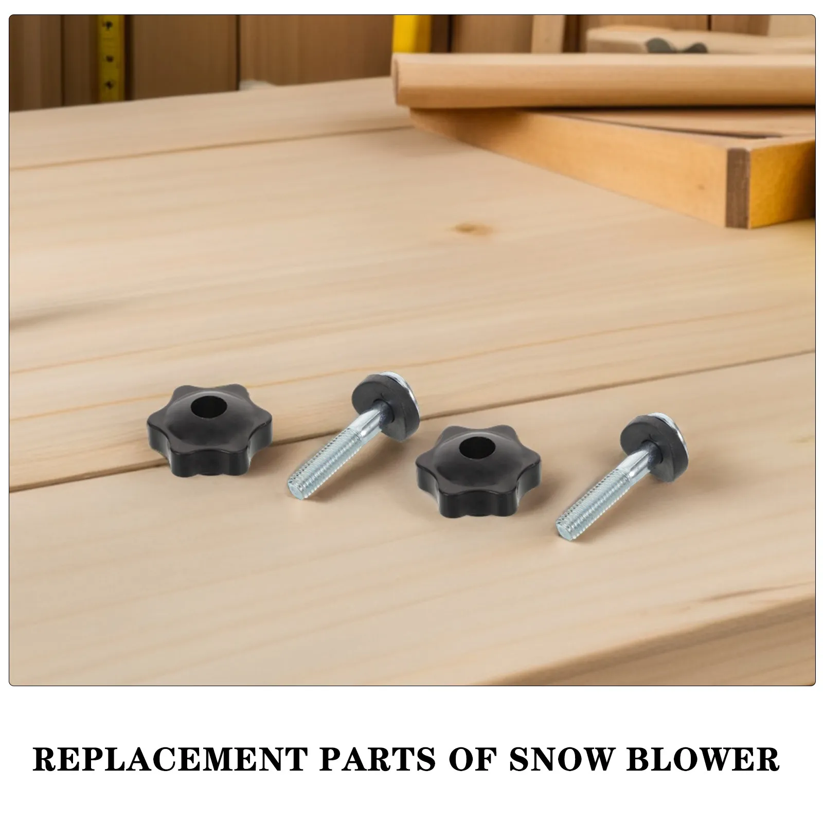 4Pcs Lawn Mower Parts Universal Handle Bolt Nut Set High Strength Corrosion Resistant Replacement Screws for Tractor Snowthrower