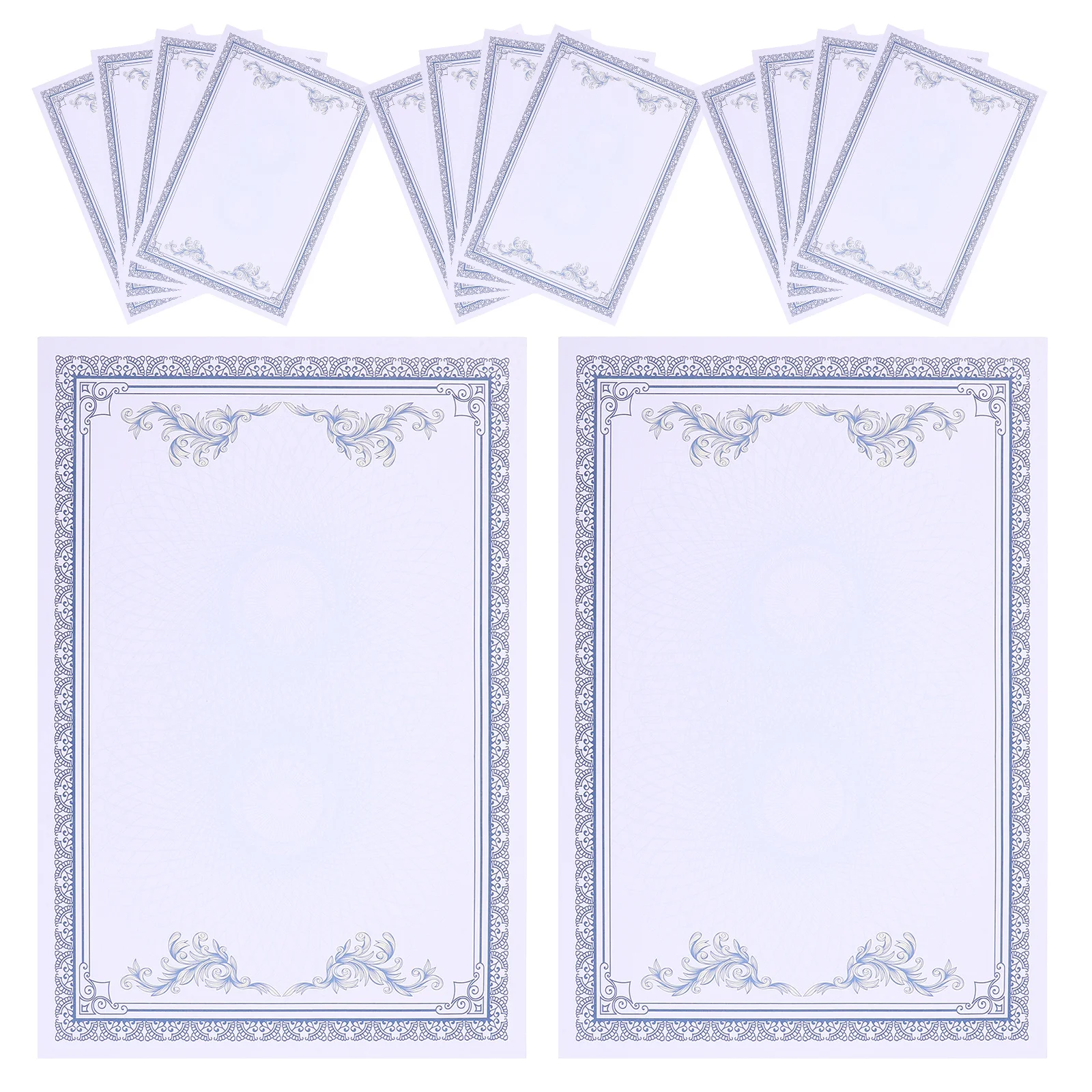 

50Pcs European Style Thickened Honor Certificate Paper for Printing Award Certificates Diploma Certificate Paper Blank Printable