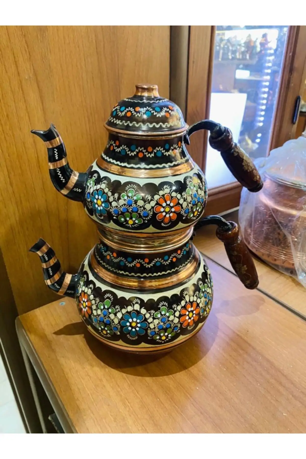 

DOLBOVI large size hand worker ready-made Cooper Tea Pots Handmade for Tea Pots Handmade