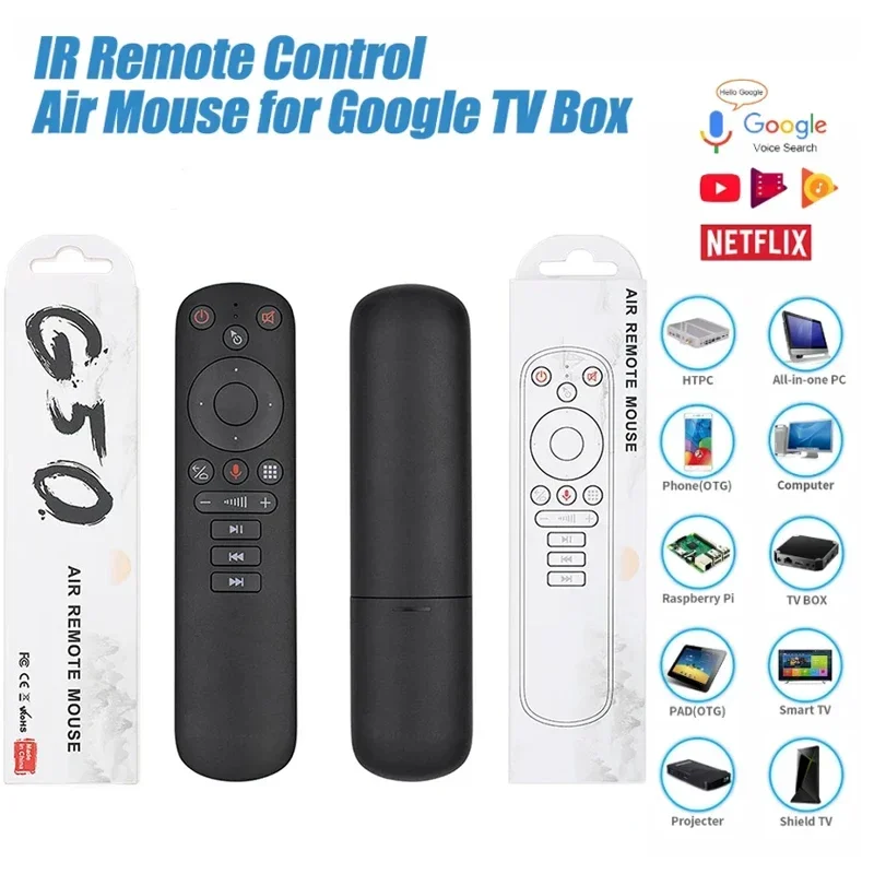 

G50S Voice Remote Control Gyroscope Air Mouse Wireless Mini Kyeboard Infrared Learning Controller for Android TV Box PC