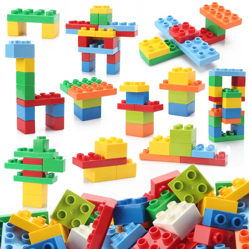 5 Pcs Big Building Blocks Figures Accessories Compatible Large Bricks Children Kids Foundation Plastic Assemble Educational Toys