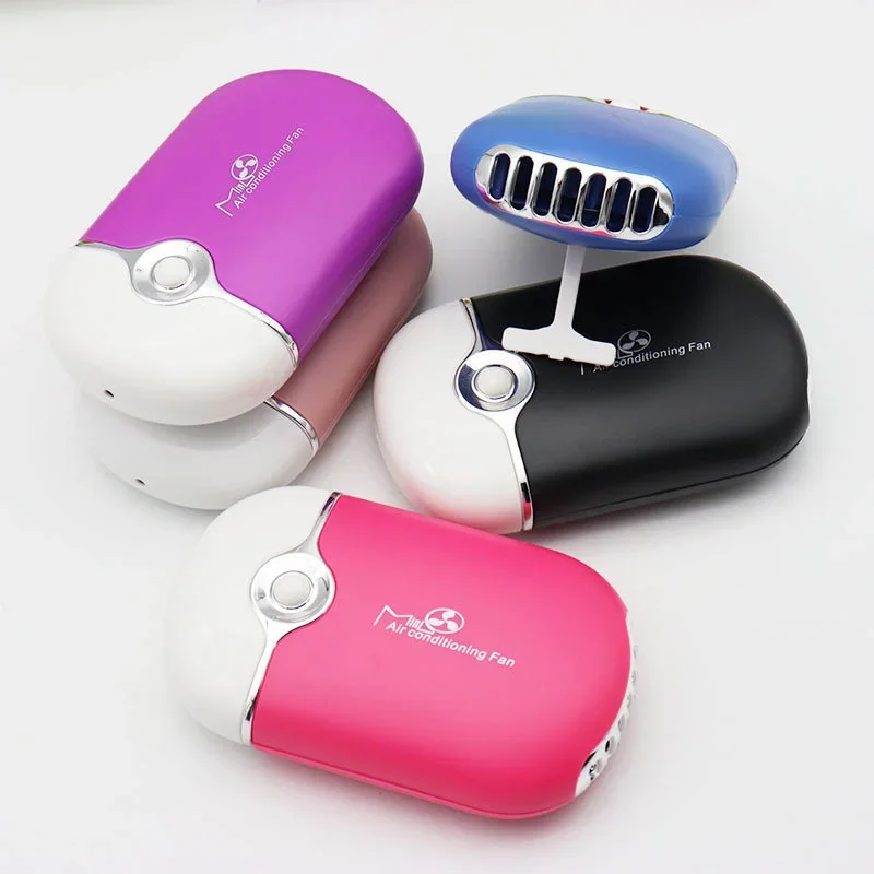 USB Mini Fan Air Conditioning Blower for Eyelash Extension & Nail Polish Rechargeable Cooling Fan