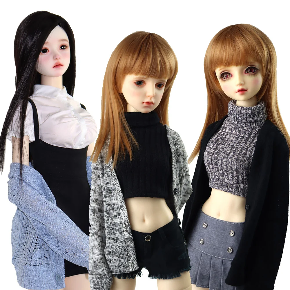 

1/3 BJD Doll clothes SD DD Ball Jointed Doll Fashion wool cardigan jeans trousers jumpers sweaters Toys Gift