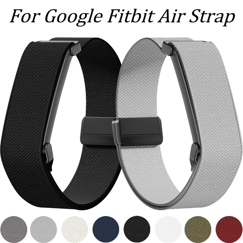 Elastisches Nylon-Uhrenarmband für Google Fitbit Air, Ersatzarmband mit magnetischer Schnalle für Google Fitbit Air Correa Zubehör