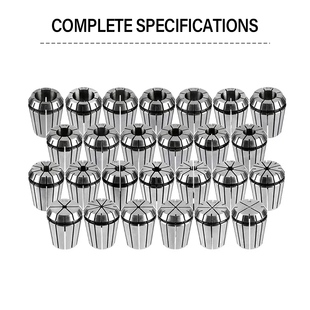 Alta precisão Primavera Collet Set para máquina de gravura CNC, Torno Mill Tool, ER11, 1/4 in, 6,35mm, 1 in, 8in, 3,175mm, 0,015, 1PC