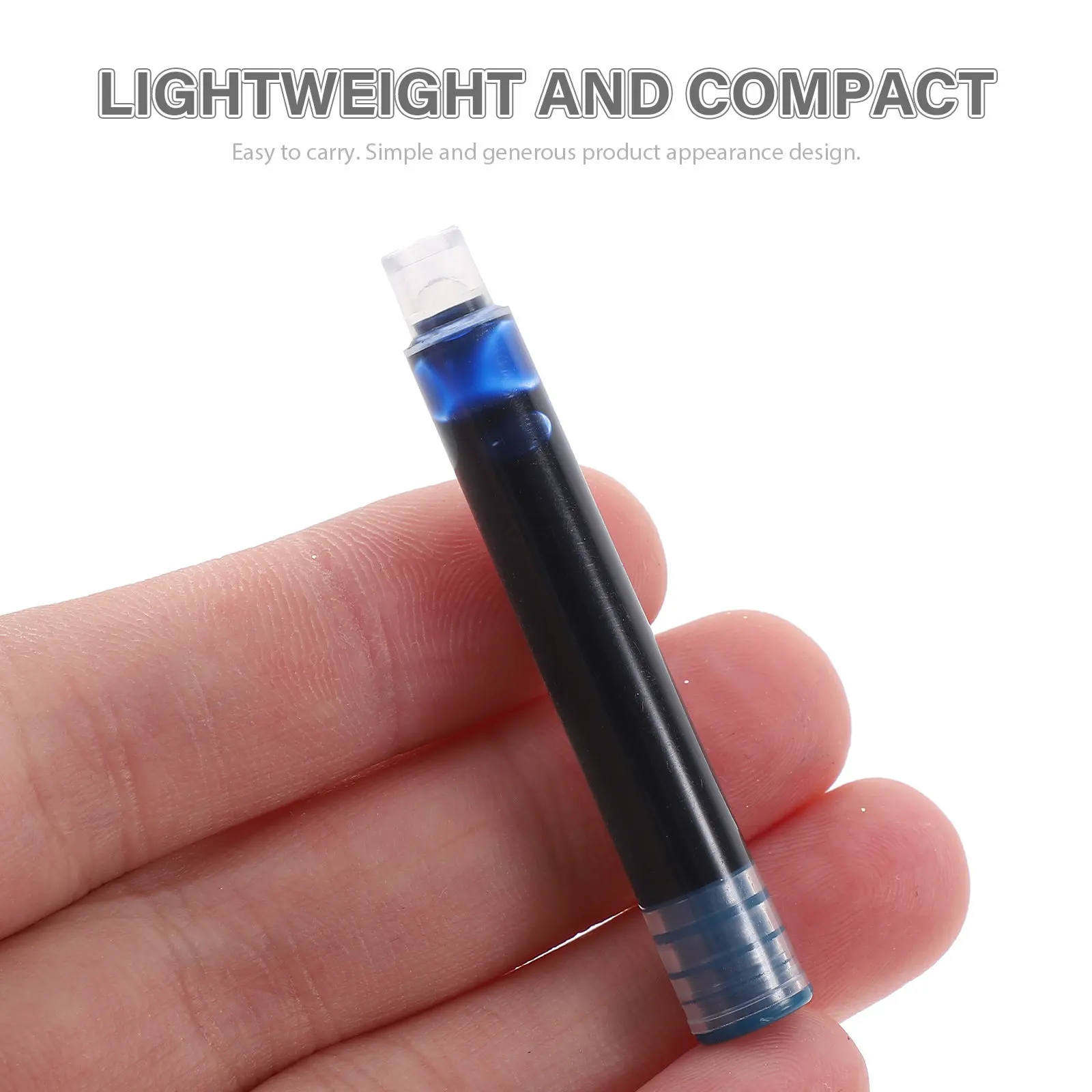 

100Pcs Fountain Pen Ink Refills Small Size Ink Cartridges Smooth Writing Experience Ideal for Students and Office Work