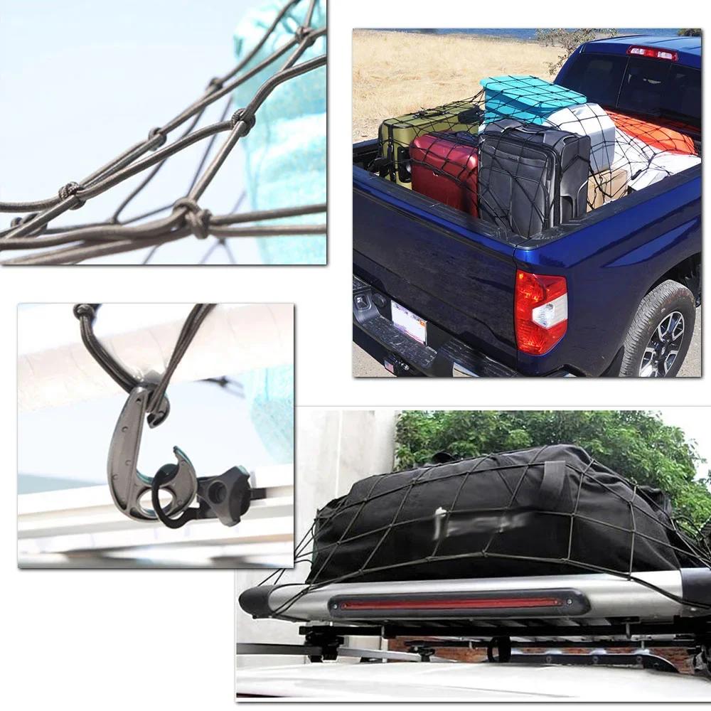 

Car Luggage Rack Net Off-road Vehicle Roof Truck Luggage Binding Elastic Three-wheeler Net
