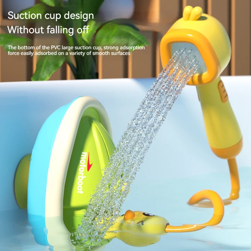 Cute Duck Electric Water Spray Bathroom Bathing Toys Baby Bath Toys Kids Bath And Shower Bathtubs Interactive Boy girl Gifts