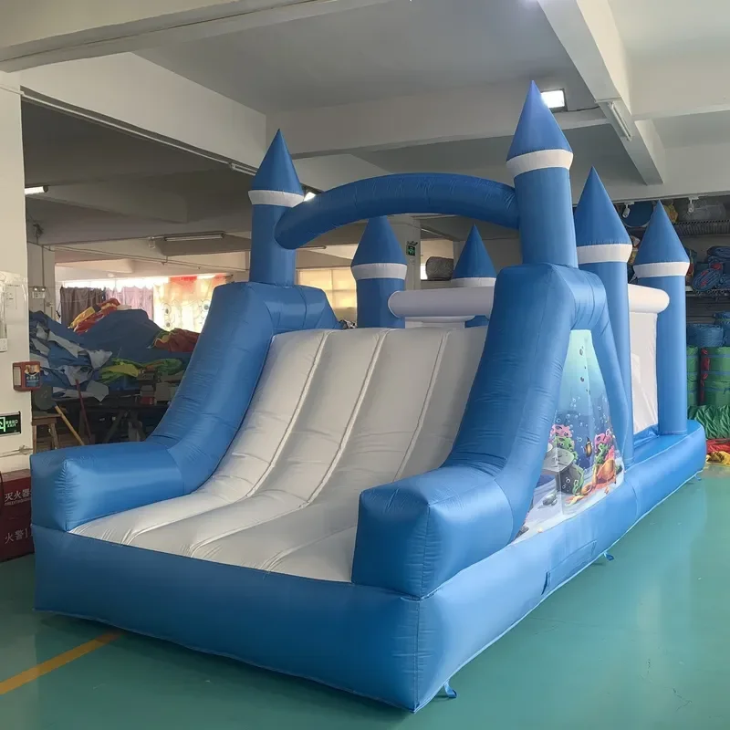Large Inflatable Crocodile Water Slide for Kids Double Lane Outdoor Backyard Pool Toy Thickened PVC Amusement Equipment Safe