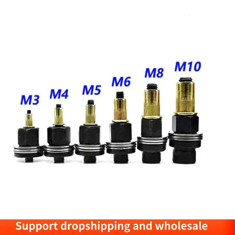 AA86 6 pezzi strumento adattatore dadi testa rivettatrice accessorio per dadi modello opzionale M3-M10
