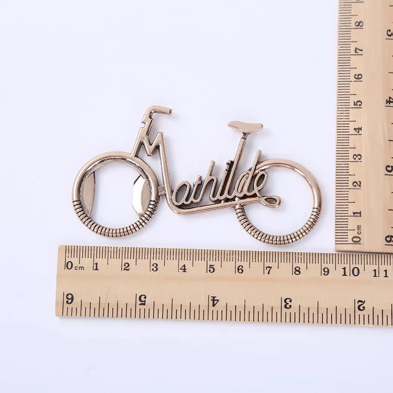 Apribottiglie per bicicletta in metallo Cute Cycle Beer Opener bomboniere