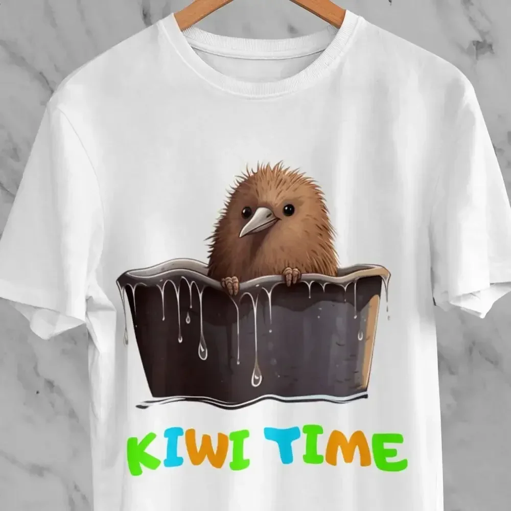 Kiwi Bird T Shirt Me Time Top Lover Relaxation S Endangered Taking Bath