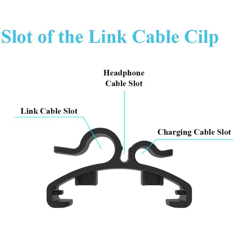 2 Pcs Data Cable Organizer Wire Clips Cord Holder For Oculus Quest Link Virtual Reality Headset