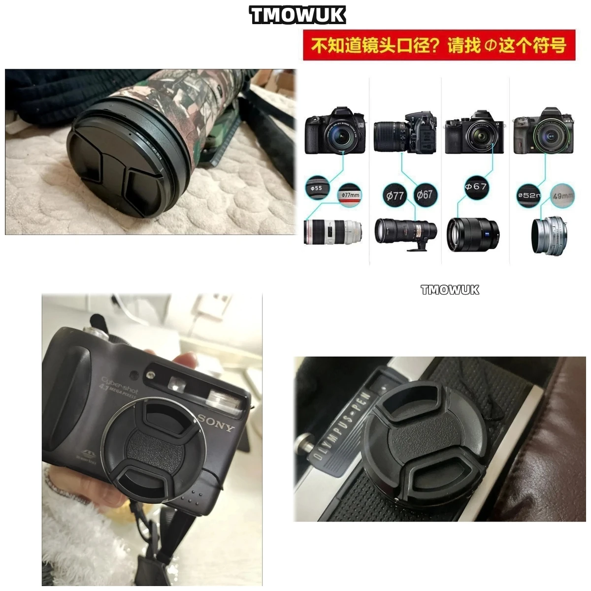 

For Hasselblad X1D-50C H1 H5D-200C H3DⅡ-31 500C 500EL 205FCC 907X 100C Camera Lens Cap Protective Cover Center Pinch Snap-on 49m