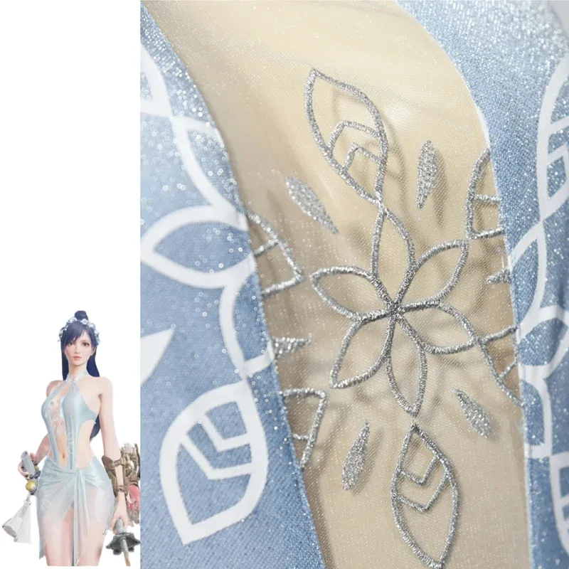 Аниме-игра Naraka: Bladepoint Justina Gu, карнавальный костюм, униформа для ролевых игр, летний купальник, парик бикини, женский сексуальный карнавальный костюм6;