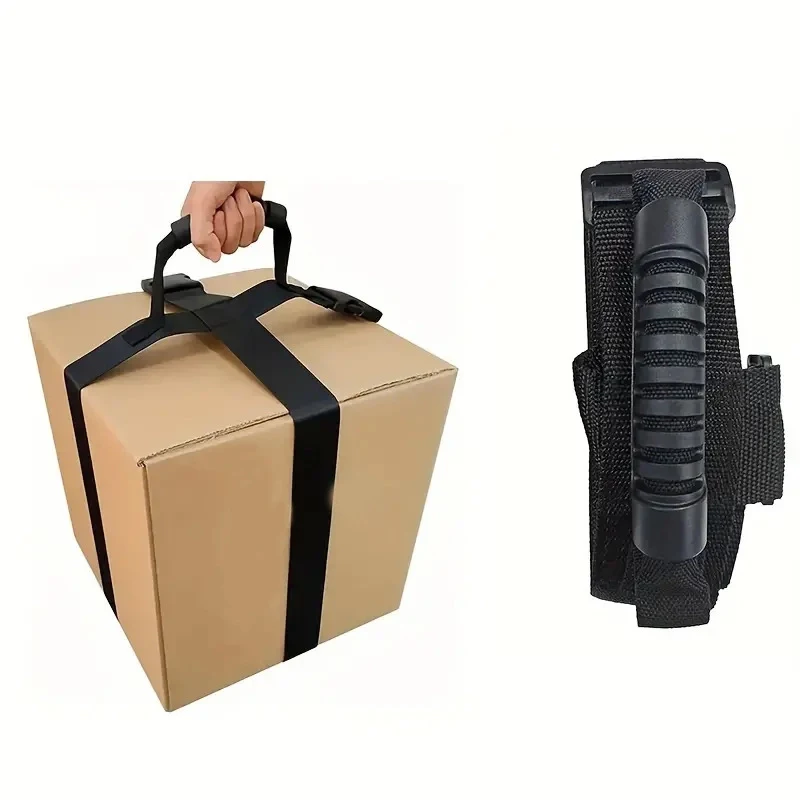 Hebegurt für schwere Gegenstände, Tragegurt, Möbeltransportgurt, Gepäckpackgurte, Transportgurte, erleichtert das Transportieren von Kisten und Gepäck. – Detail 6