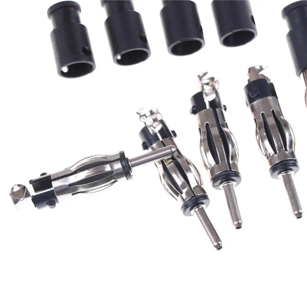 5pcs Auto Car CD Radio Aerial Antenna Plug Adapter Plastic Handle Connector