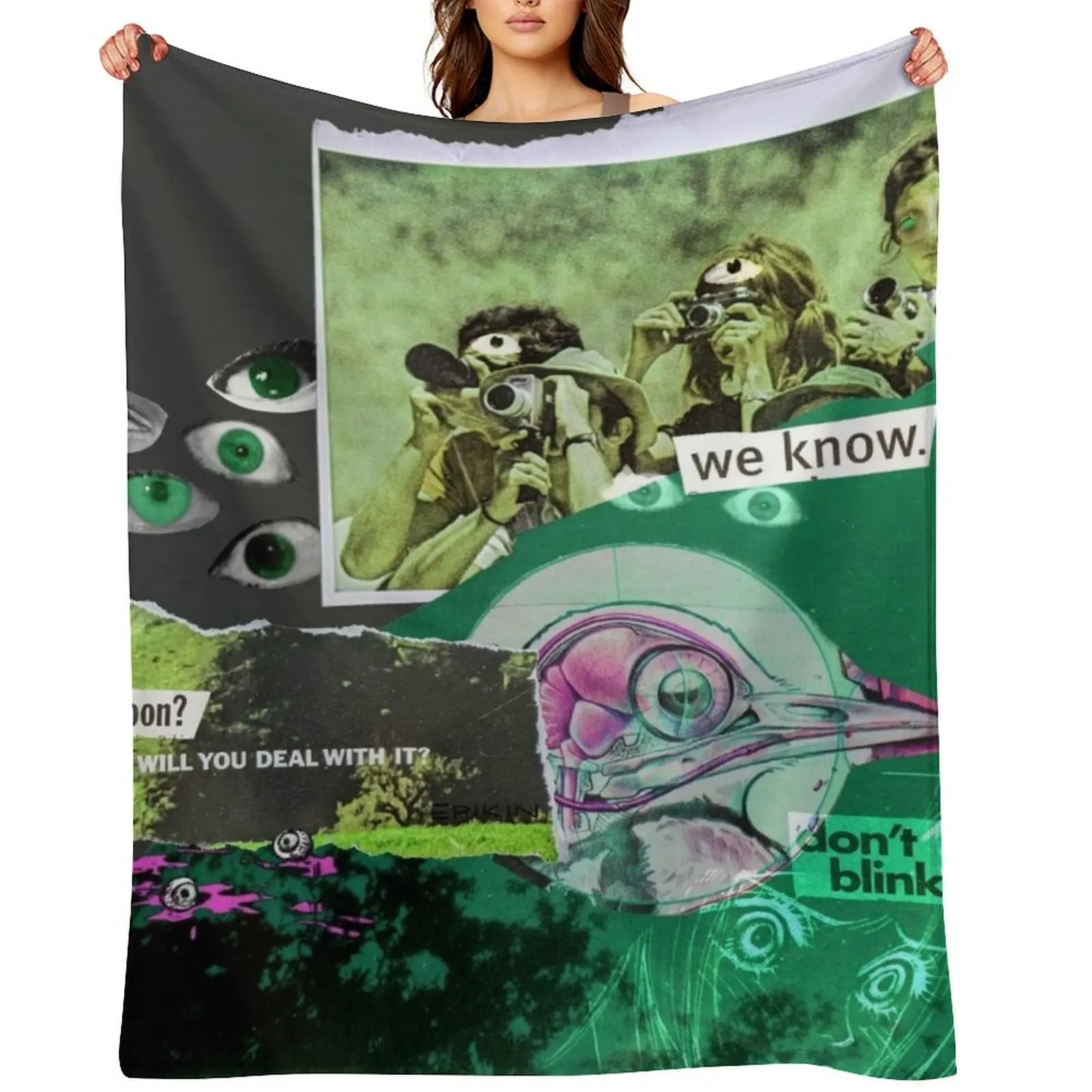 

The Ceaseless Watcher Throw Blanket For Sofa Thin Summer Cute Camping Blankets