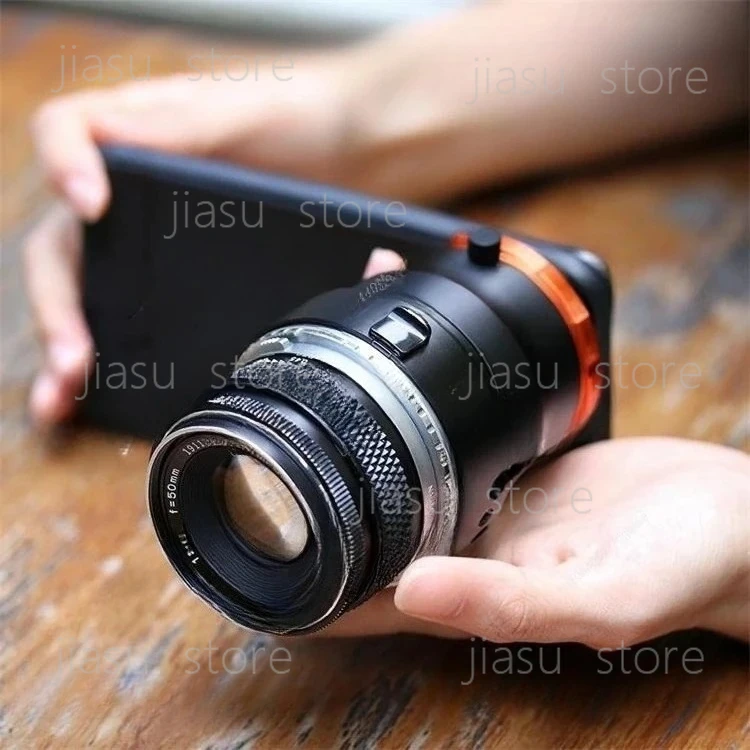 

Smartphone DOF Adapter E-Mount SLR DSLR Movie Lens Adapter Full Frame Compatible for Mobile Phone Camera