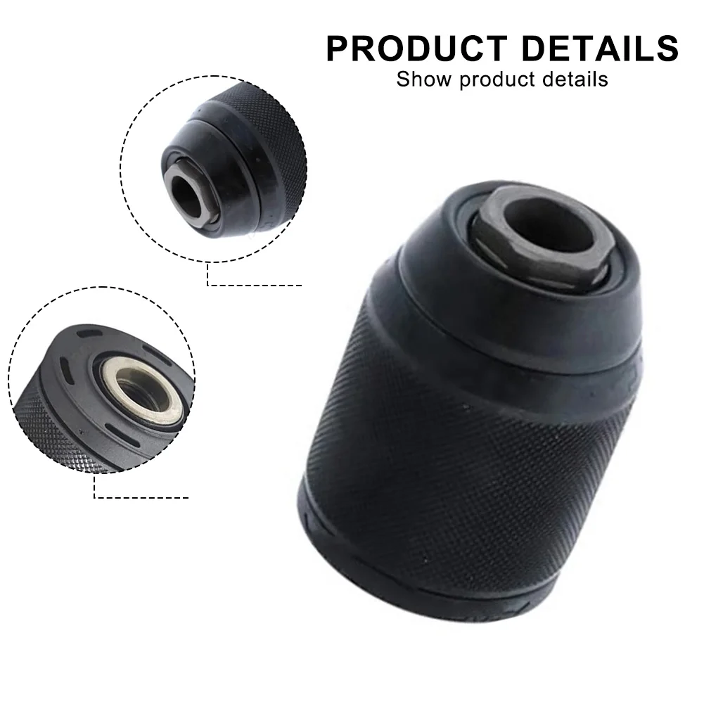 

Alloy Steel Keyless Drill Chuck Workshop Drilling Heat Treated Alloy Steel Wear Resistant Secure Bit Grip Reduced Vibration