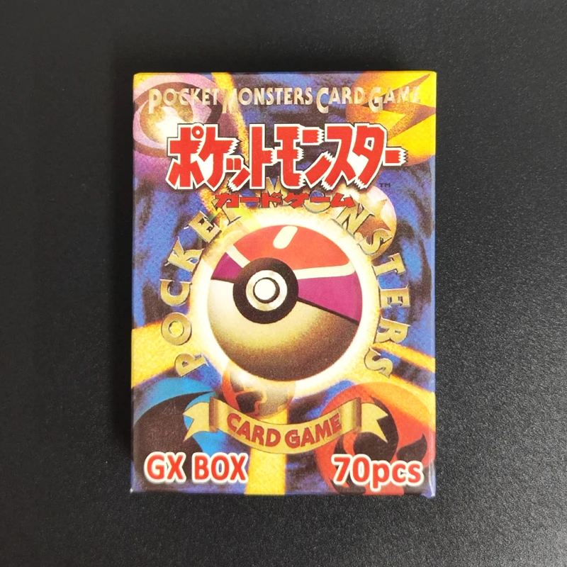 

70PCS/Box DIY PTCG English Rayquaza Reshiram Lugia Leafeon Glaceon Genesect Articuno Stakataka GX Hobby Collection Card Toy