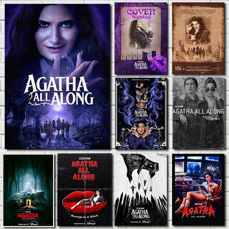 Póster de película Agatha All Long, pintura decorativa con impresión de alta definición, decoración de pared del hogar, regalo para amigos, sin marco