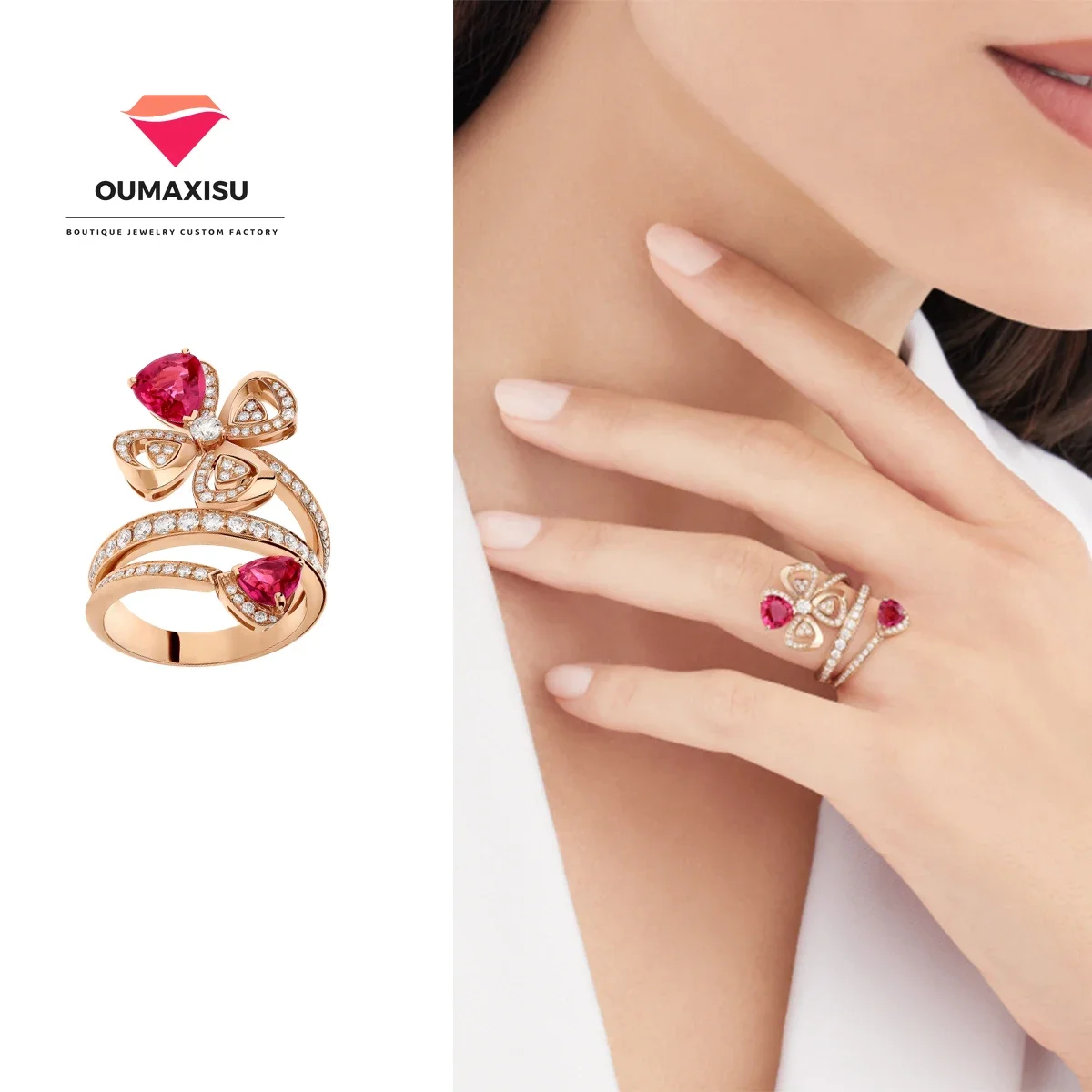 

Noble and Gorgeous S925FIOREVER Sparkling Zircon Ring, A Must-have Jewelry for Gatherings and Workplaces - Birthday Gift