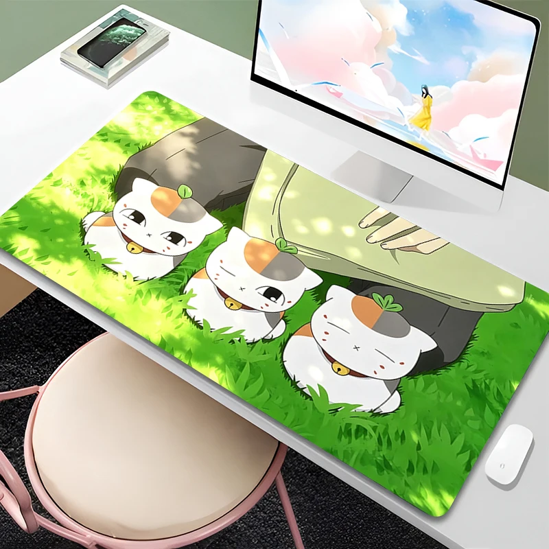 Mouse Pad Natsumes Book Of Friends Anime Desk Mat 90x40cm E-sports Gamer Mousepad kawaii Keyboard Pad