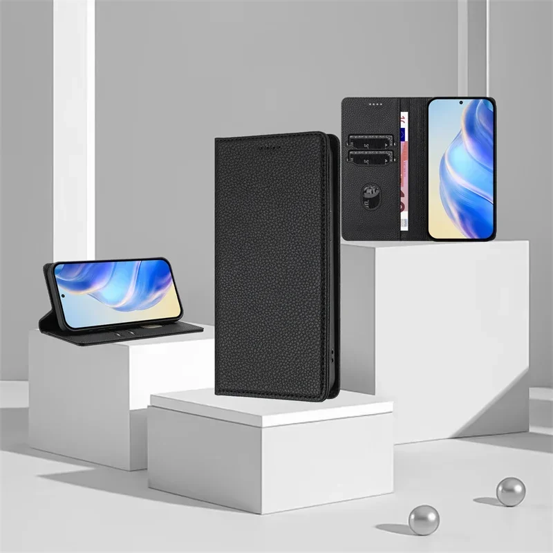 POCO X6 Neo Luxury Magnetic Wallet Case for Xiomi Xiaomi Poco M6 Plus F6 X5 F5 X6 Pro X3 NFC Leather Card Slot Phone Cover Funda