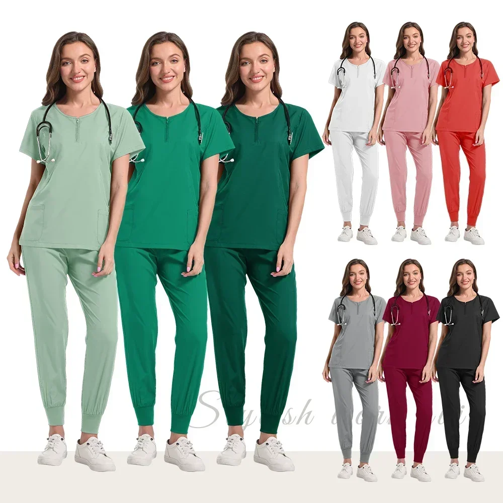 

Wholesale Price Doctor Nurse Scrubs Set Medical Uniforms Women Jogger Hospital Accessories Operating Room Surgical Workwear