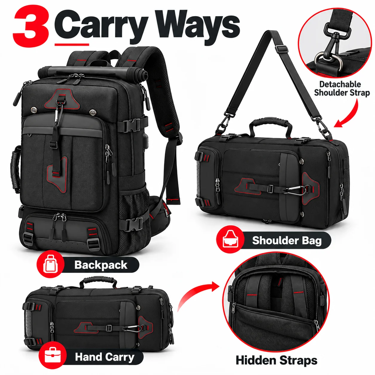 Zaino da 80L di grande capacit - Hiking Backpack Waterproof recensione e prezzo
