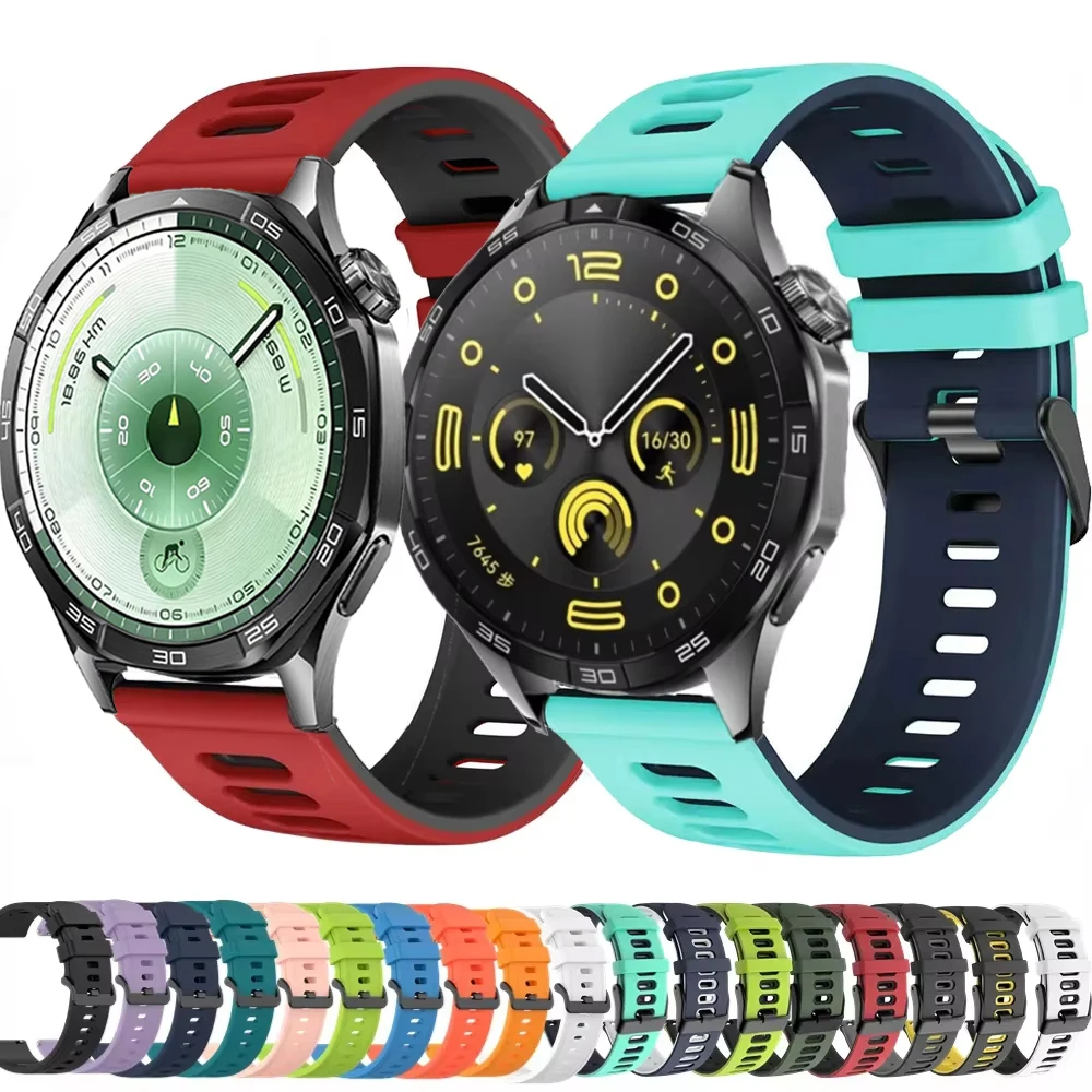

Ремешок силиконовый для Huawei Watch GT3 GT 3 42 46 мм, спортивный браслет для GT 2 GT2 Pro GT3 Pro 4 Pro/GT 4 46 мм, 20 22 мм