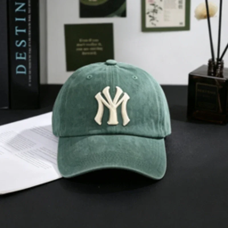 Men Washed Cotton Baseball Cap Men Women Lightweight Adjustable Dad Hat Casual Street Travel Sports Sun Cap