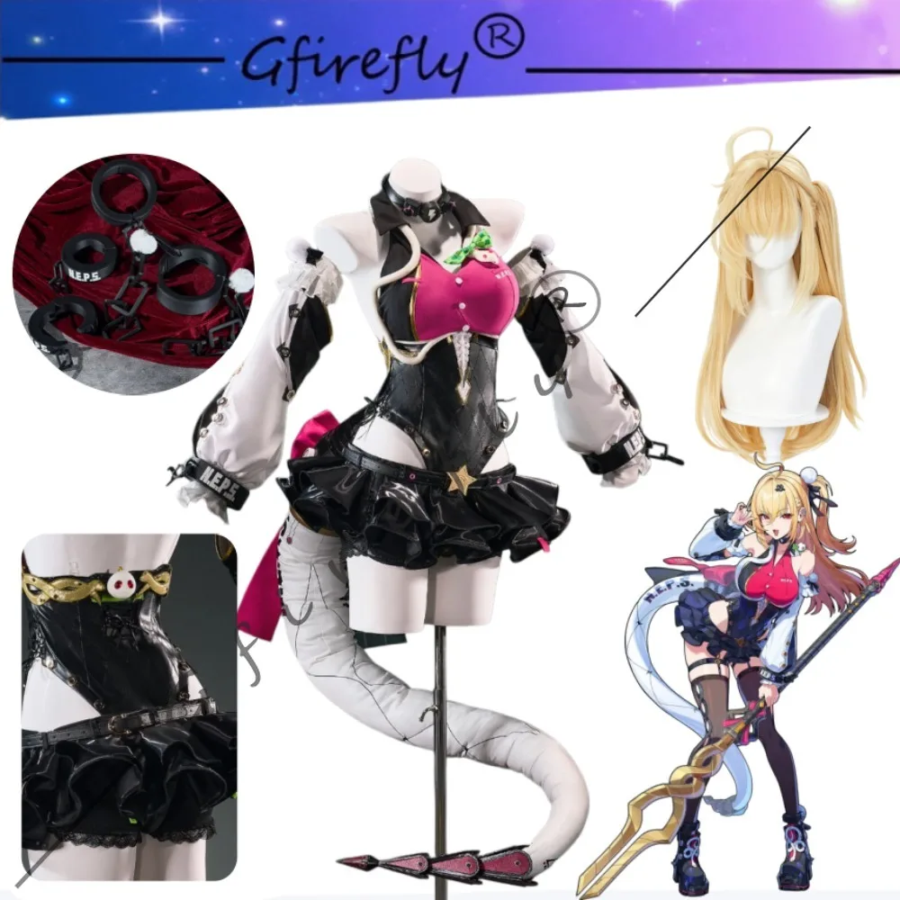 

Zenless Zone Zero Sylvia Same Style Cosplay Costume High Quality with Handcuffs Props Adult Women Halloween Carnival Stage Wear