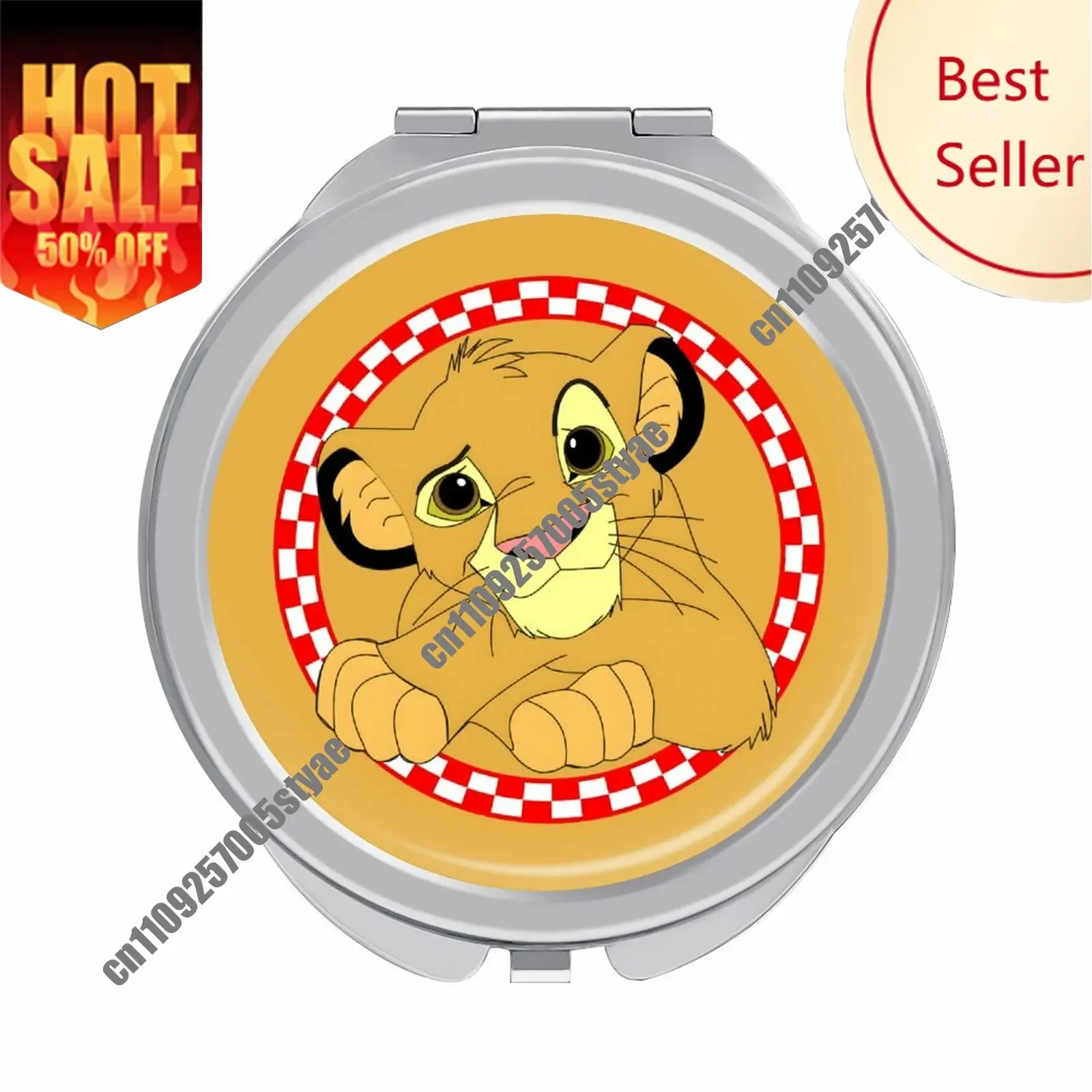 

Simba Makeup Mirror Disney Cartoon Custom Mirror Design Your Photos Logo Text Portable Travel Holiday Parties Souvenir