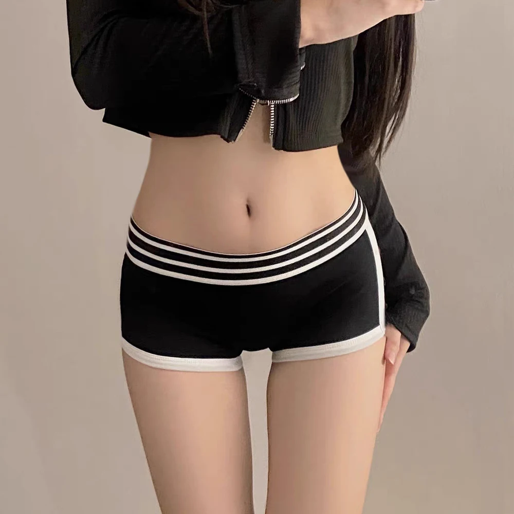 Image of Super bequeme, beliebte Damen-Boxershorts aus Baumwolle, atmungsaktiv, bequem, Sicherheitshöschen, solide, sexy, sportlich, weiblich