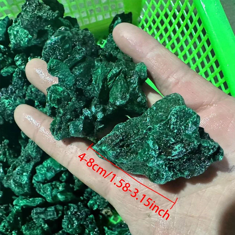 Large Natural Raw Malachite Chunk Stone Green Banded Crystal Mineral Specimen for Collection Home Decor Healing Reiki Stone Gift