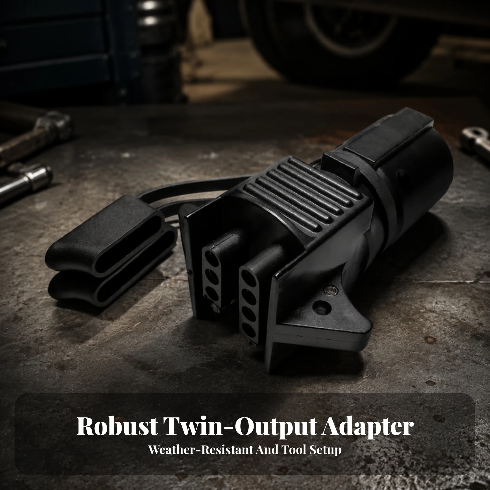 Trailer Plug Adapter Long-Lasting American-Style Trailer Electrical Adapter Connector Towing Accessory Corrosion Resistant