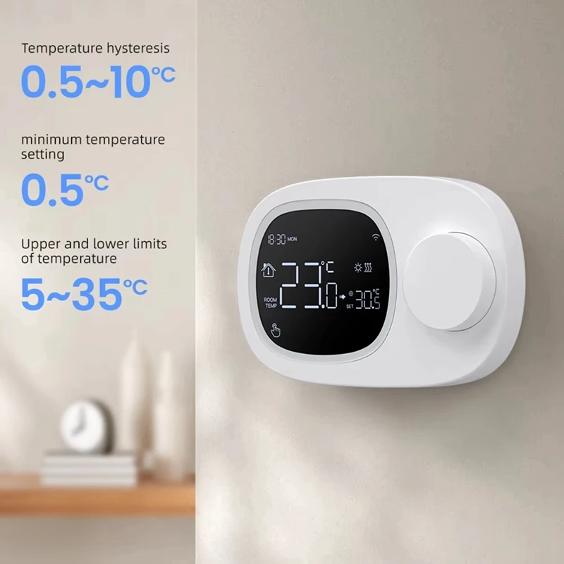 Tuya Wifi หม้อต้มแก๊ส Thermostat เครื่องทําความร้อน/ความเย็นหม้อต้มแก๊สน้ําอุณหภูมิ Low Power สําหรับ Alexa Google Home
