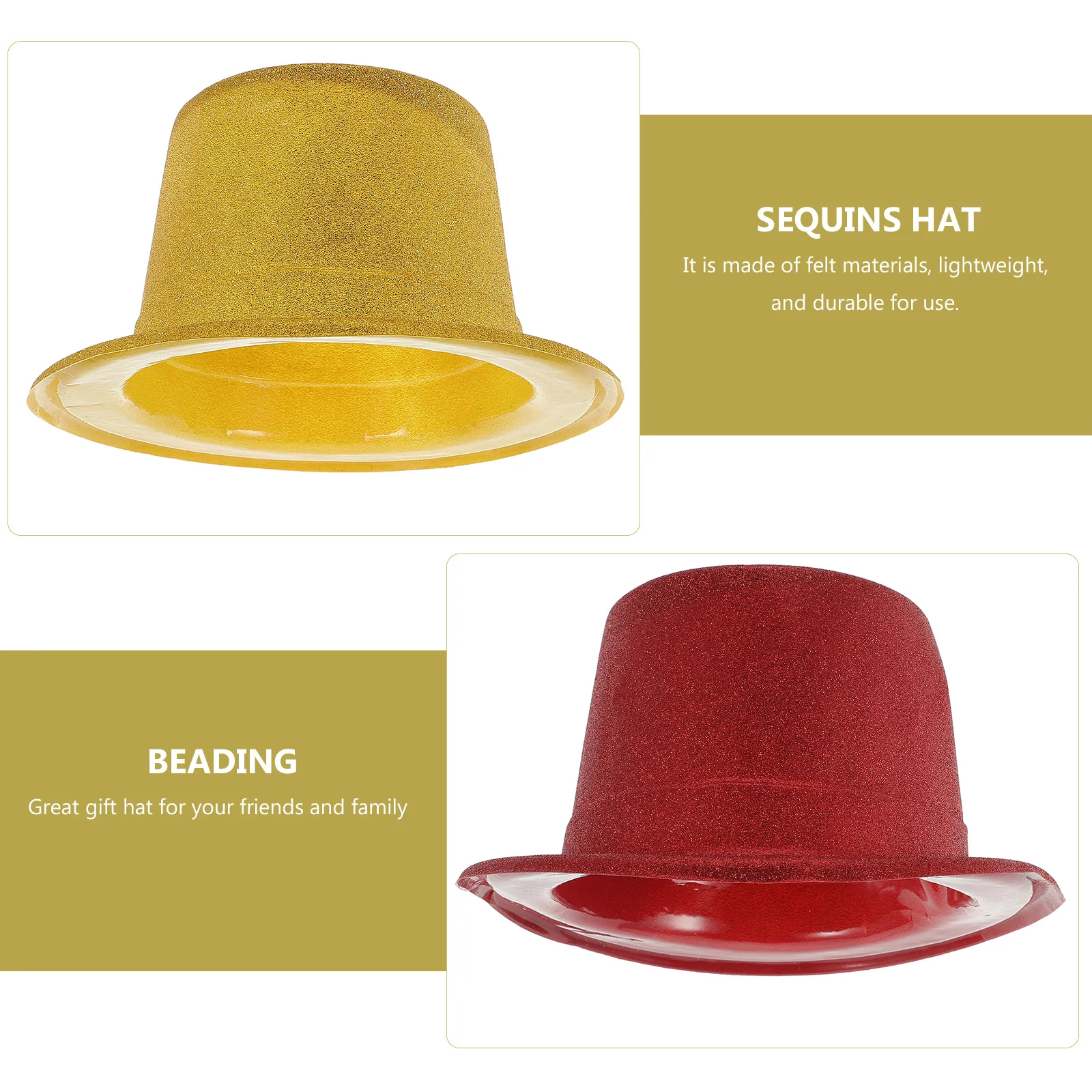 4 قطعة قبعات الترتر بريق الرائعة تألق حفلة الجاز قبعات عرض مسرحي الدعائم الديكور لأداء الرقص الترتر قبعة