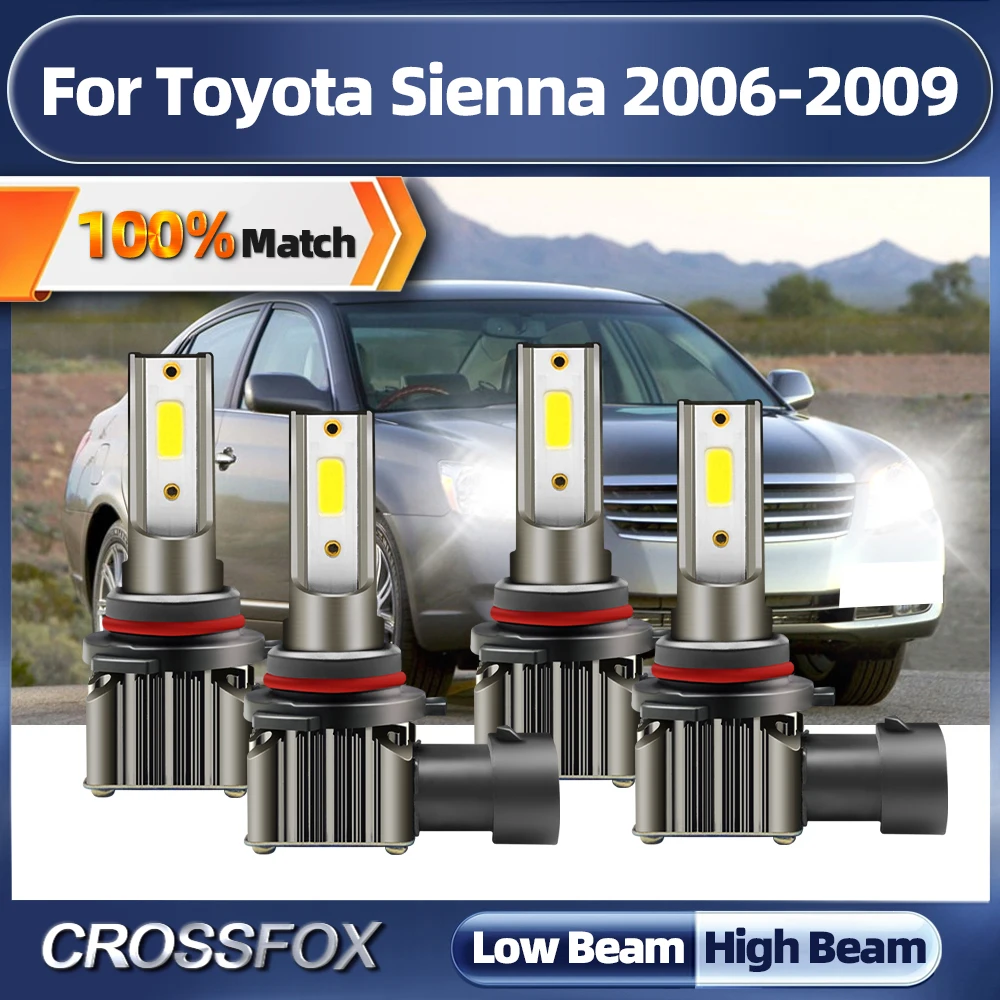 

240W 40000LM Canbus LED Lights 6000K Car Headlight Bulbs 6000K White Plug&Play Auto Lamps For Toyota Sienna 2006 2007 2008 2009