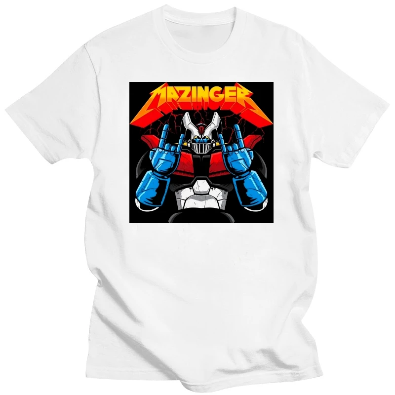 UFO Robot Grendizer Mazinger Z Creative TShirt for Men BLAST THEM ALL Round Collar Basic T Shirt Birthday Gifts Tops Big Size