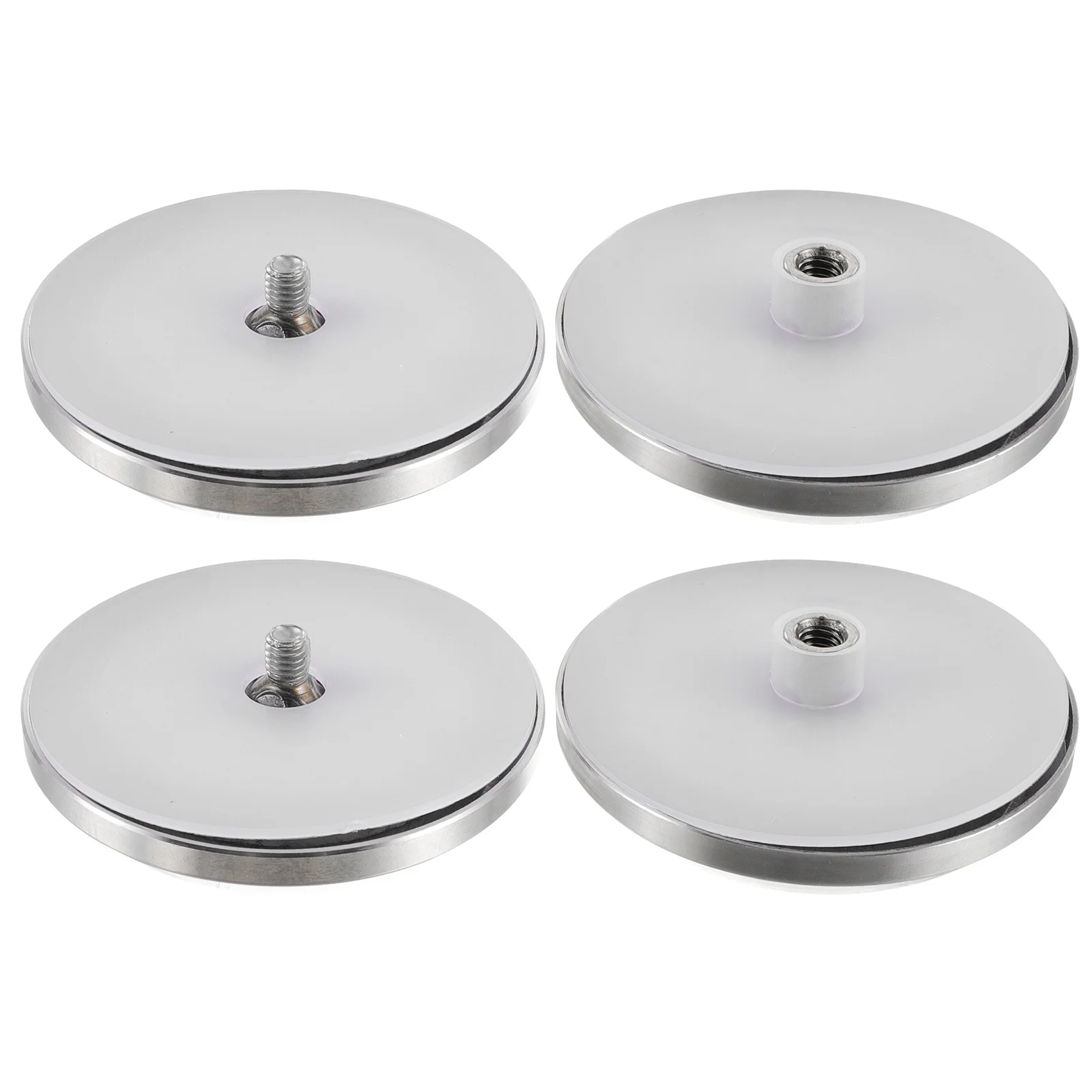 2Pcs Shower Door Handles Stainless Steel Circular Pull Knobs Sliding Glass Door Hardware Replacement Round Handle Pull