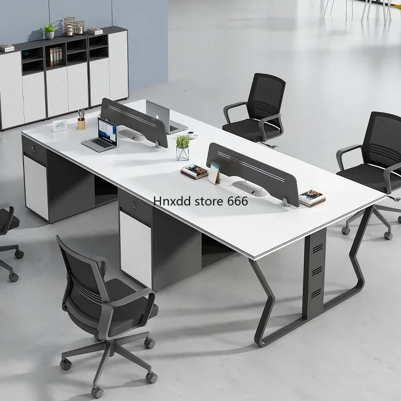 Staff desk simple modern ******** double booth booth office furniture