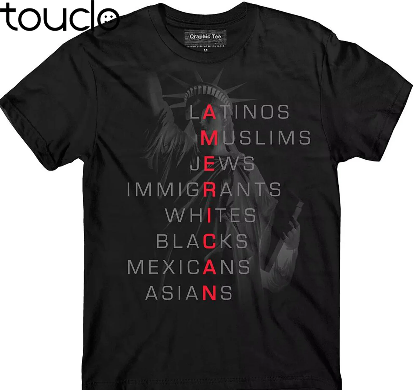 Immigrants T-Shirt, All American T-Shirt, Immigration Reform, Daca T-Shirt  Short Sleeve Cotton O-Neck Summer Cool Tees