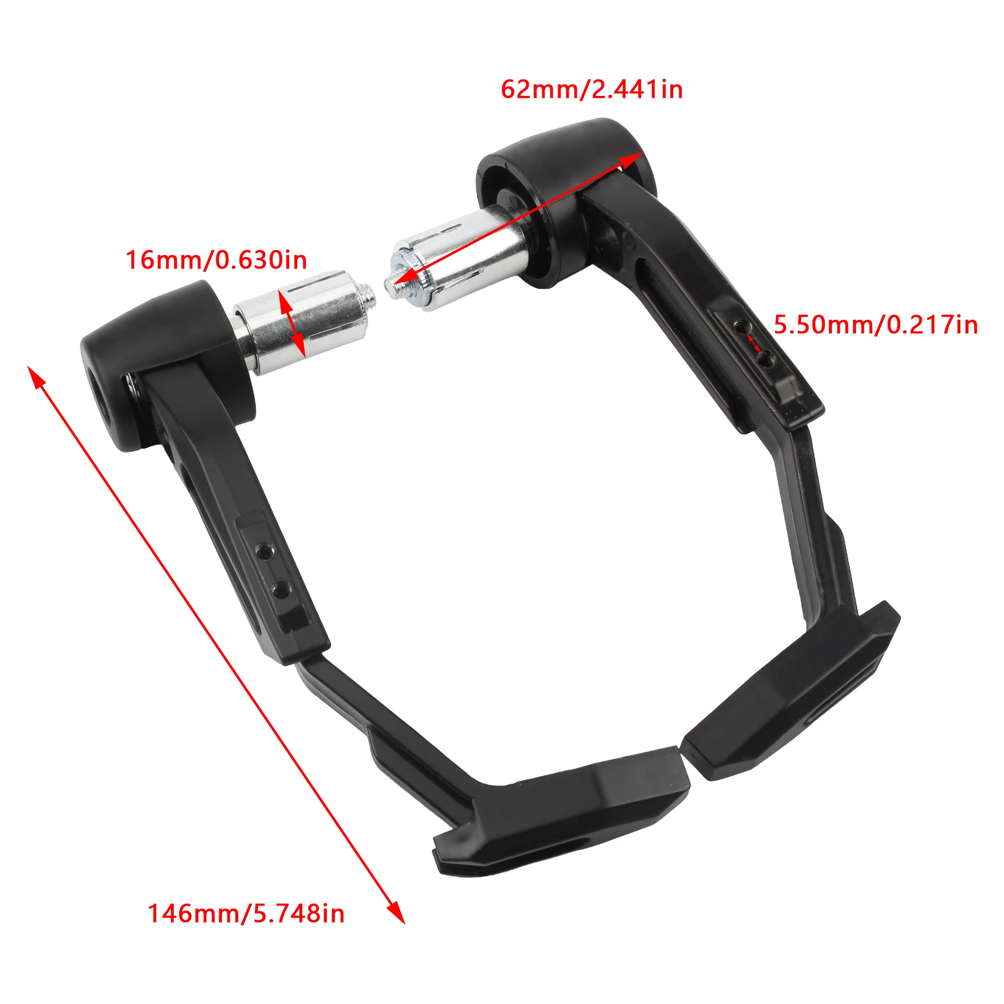 For 22MM Handlebar Universal Motorcycle Waterproof Brake Clutch Levers Protection Aluminum Alloy Motocross Parts