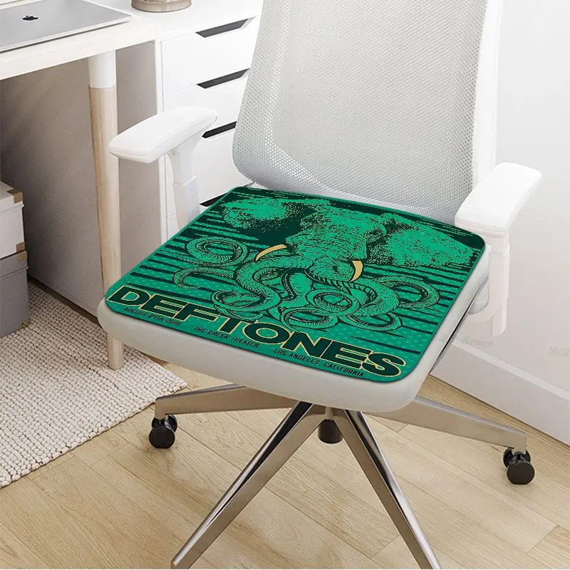 Deftones Square Seat Pad Household Cushion Soft Plush Chair Mat Winter Office Bar Stool Seat Mat