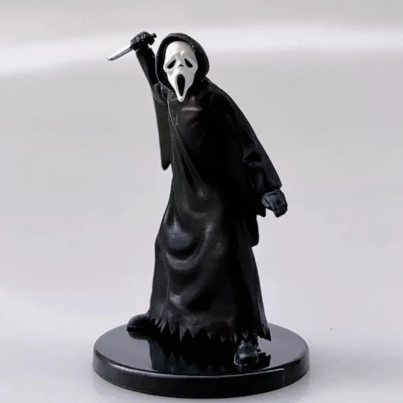 GK Mysterious Black Suit Man Meditation Dark Series Desktop Ornaments Action Figures Collectible Toys For Games And Animations