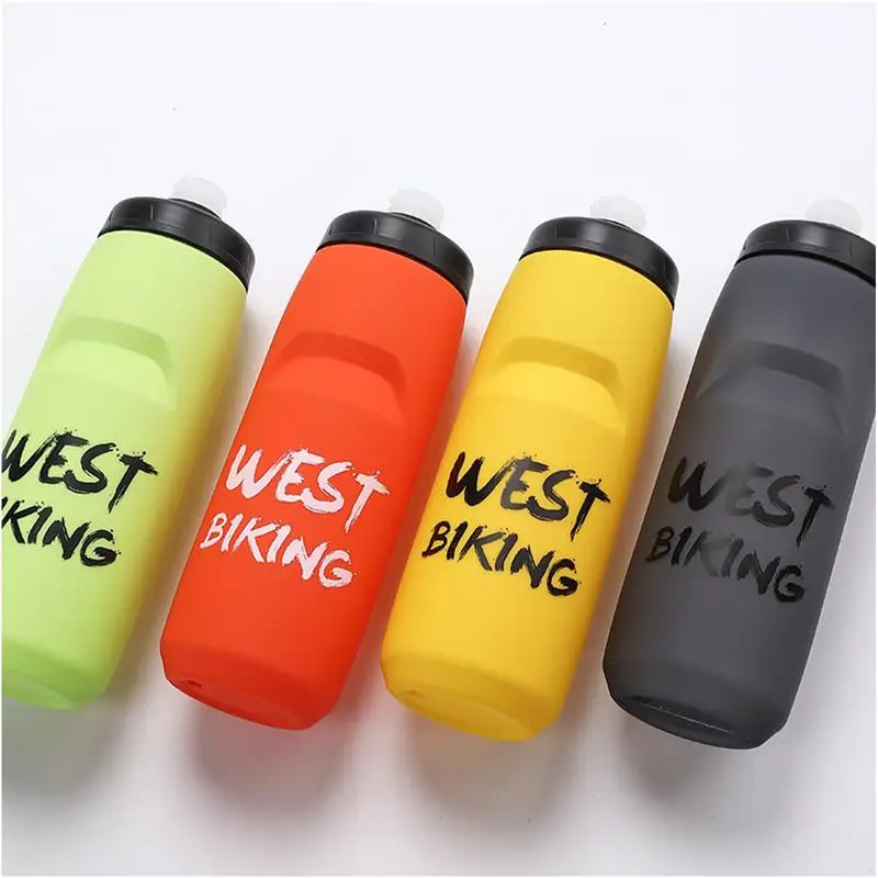 Cycling Water Bottle Travel Water Bottle Leakproof Sports Outdoor Water Bottle With 750ml Easy Squeeze Bottle For Sports Running