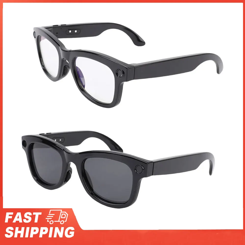 

Smart Camera Glasses 5MP 1080P HD Camera 26 Languages Translation Music Playback Phone Calls AI Smart Glasses Bluetooth Glasses